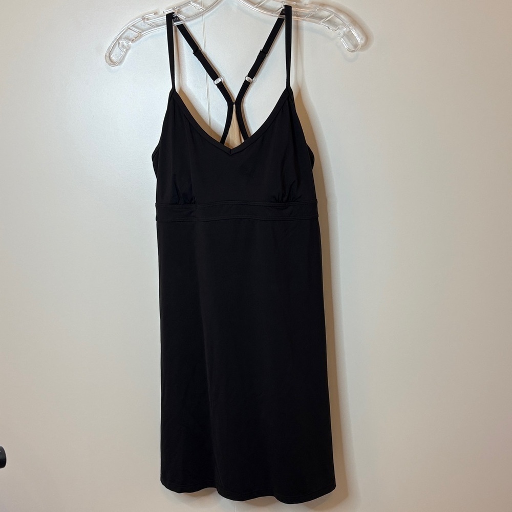 Athleta Black Mini Dress with Strappy Back